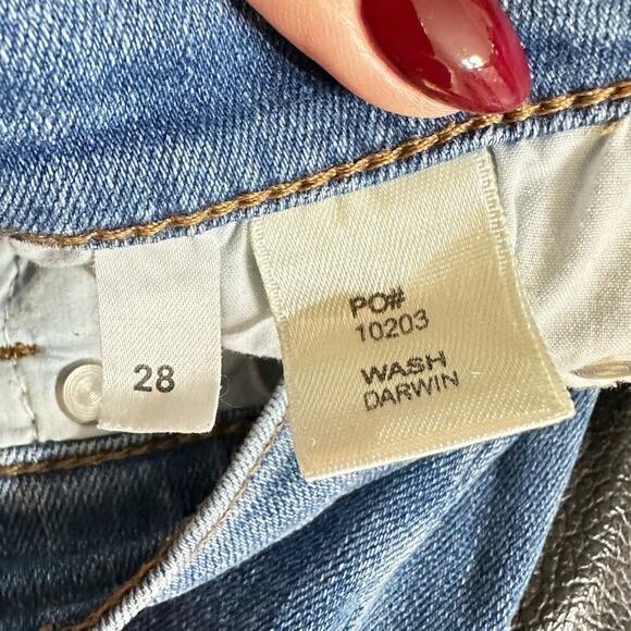 Reformation Jeans High Rise Skinny Jeans Darwin Blue Wash Women 28 - Picture 5 of 8